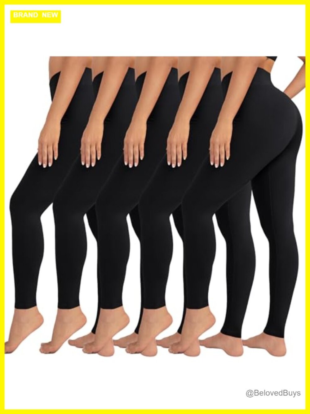 High Waisted Buttery Soft Leggings Tummy Control Slim Fit Pull On